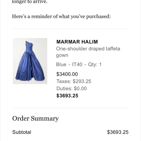 Marmar Halim one-shoulder draped taffeta gown - Picture 5 of 5